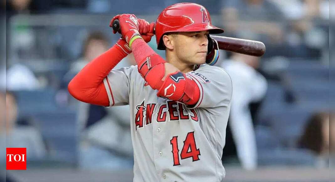 MLB shocking moment: Yankees’ Jorbit Vivas hits Angels star Logan O’Hoppe in head during eighth-inning swing