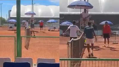 Ugly! Pakistan tennis player's shocking gesture towards Indian teen goes viral - WATCH