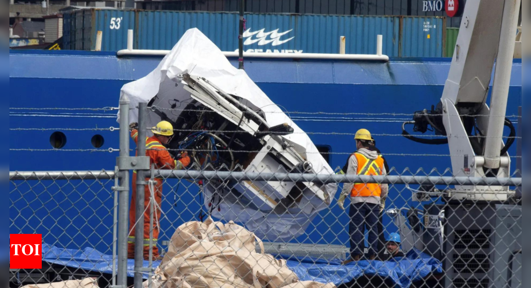 Vessel's implosion can be heard on new video from expedition to Titanic wreckage