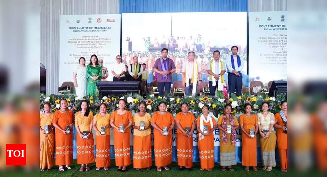 CM Sangma Distributes Smartphones to Anganwadi Workers
