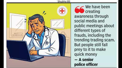 Trade trap: Cybercrooks con Bengaluru doctor of Rs 1.9 crore