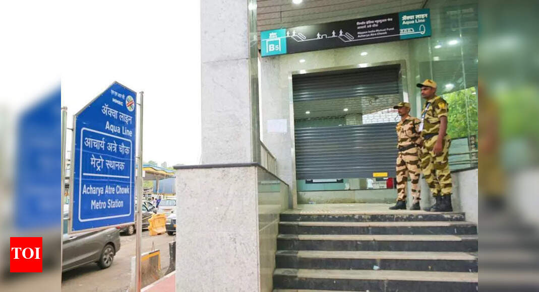 Mumbai Metro Flooding Caused by Intense Rainfall, High Tide