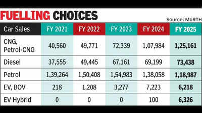 Gujarat goes full throttle on CNG cars, petrol loses the lead