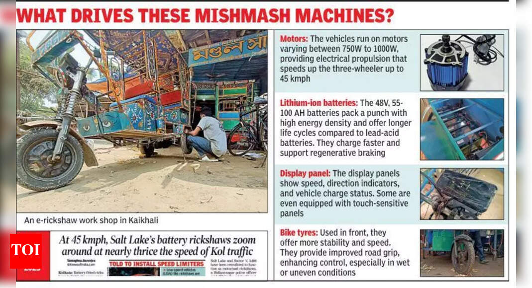 Kolkata Rickshaw Workshops Transform Vehicles, Raising Safety Concerns
