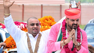 With 100 SUVs & 10,000 supporters, Brij Bhushan Sharan Singh holds 'victory parade'