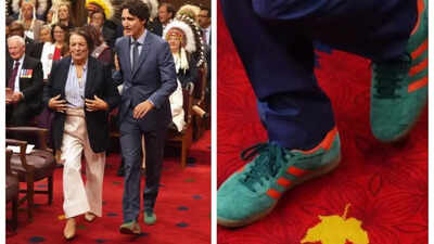 Justin Trudeau's funky shoes at King Charles' speech draw flak, Royal fans call gesture 'disrespectful'