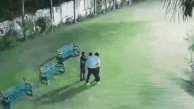 Caught on CCTV: UP man bites off nose of society secretary in parking clash