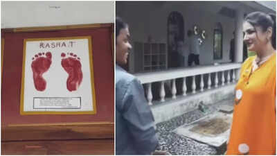 Raveena Tandon calls daughter Rasha Thadani her ‘Laxmi’; says her footsteps bless their farmhous - Watch VIDEO