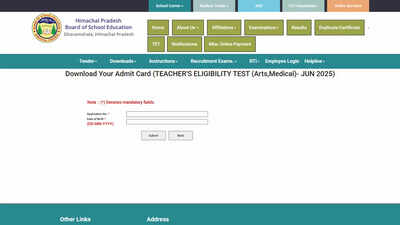  HPBOSE admit cards for TGT Arts, Medical subjects released on hpbose.org; check schedule and direct link here