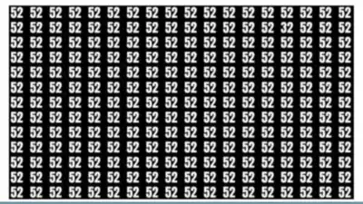  Only a mathematical genius can spot hidden 32 among a pool of 52
