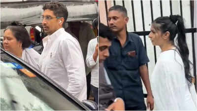 Director Rono Mukherjee passes away at 83; Ayan Mukerji and Tanishaa Mukerji attend uncle's funeral in Mumbai