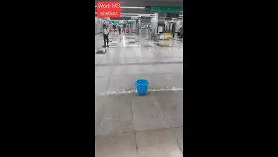 Water seeps into newly launched Worli metro stn