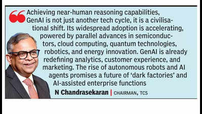 GenAI is a civilisational shift: N Chandrasekaran