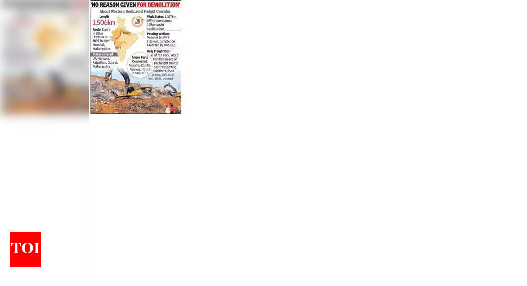 India's Freight Corridor: Pillars Demolished, Questions Raised