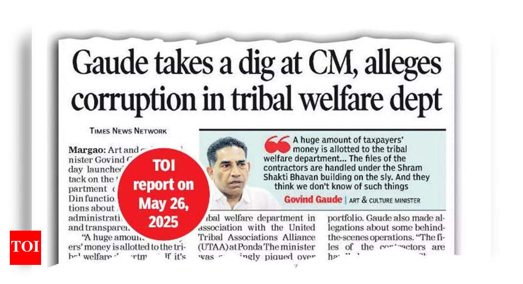 Goa Minister Denies Corruption Allegations Against CM