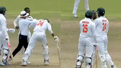  Bangladesh, South Africa Emerging players come to near blows in ugly scenes