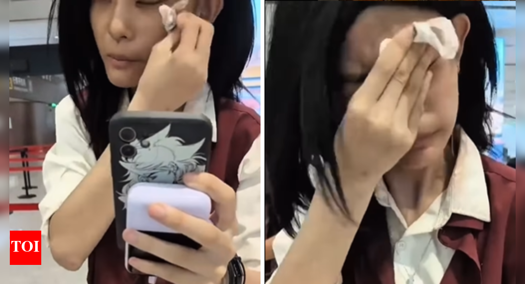Too glam to scan: Shanghai airport stops woman with 'bridal-level' makeup as her face didn’t match passport