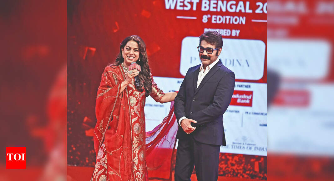 Juhi Chawla jokes about 'star-maker' ability at Kolkata event