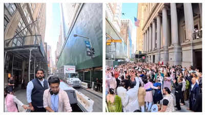 ‘Missed nagin dance’ says internet as baraat of 400 persons 'crashes’ Wall Street
