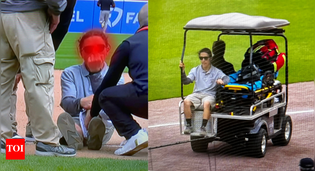 Injured Tigers groundskeeper flips off live cameras during Giants-Tigers game delay