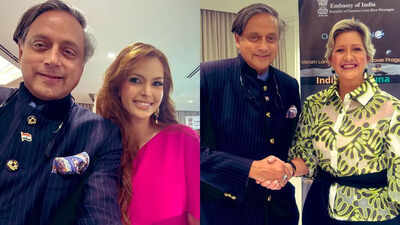 Who are Genesis Arjona and Lorena Castillo de Valera, who met Shashi Tharoor in Panama?