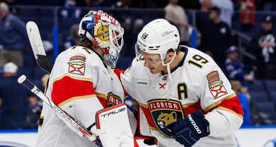  Matthew Tkachuk and Sergei Bobrovsky ride for the NHL glory