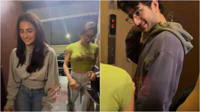 Sara Ali Khan playfully teases Ibrahim Ali Khan during movie night with Palak Tiwari