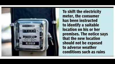 ‘Move electricity meter to accessible location or face power cut’