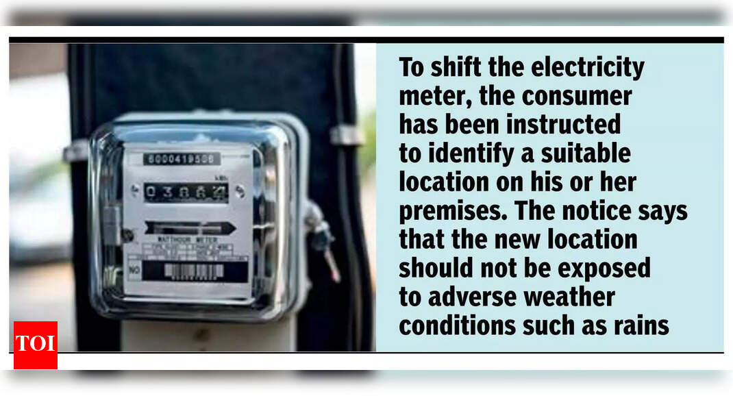 ‘Move electricity meter to accessible location or face power cut’