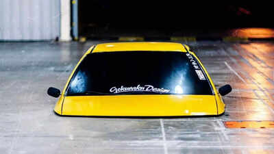  'Where do you even sit?' World's lowest ‘banana peel’ car has people scratching their heads