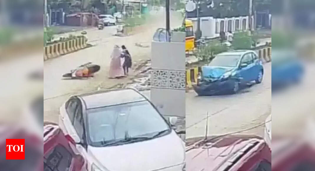 Two injured in Sambhajinagar as 14-year-old rams car into bikes; teen’s ...