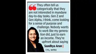 GenZ, Gen Alpha opt for GenAI, quantum projects, says Wipro CTO Sandhya Arun
