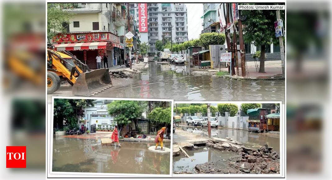 Noida Residents Face Sewer Issues: Overflowing Sewers and Uncovered Manholes