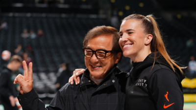 Actor Jackie Chan surprises New York Liberty stars after their stunning victory against Golden State Valkyries