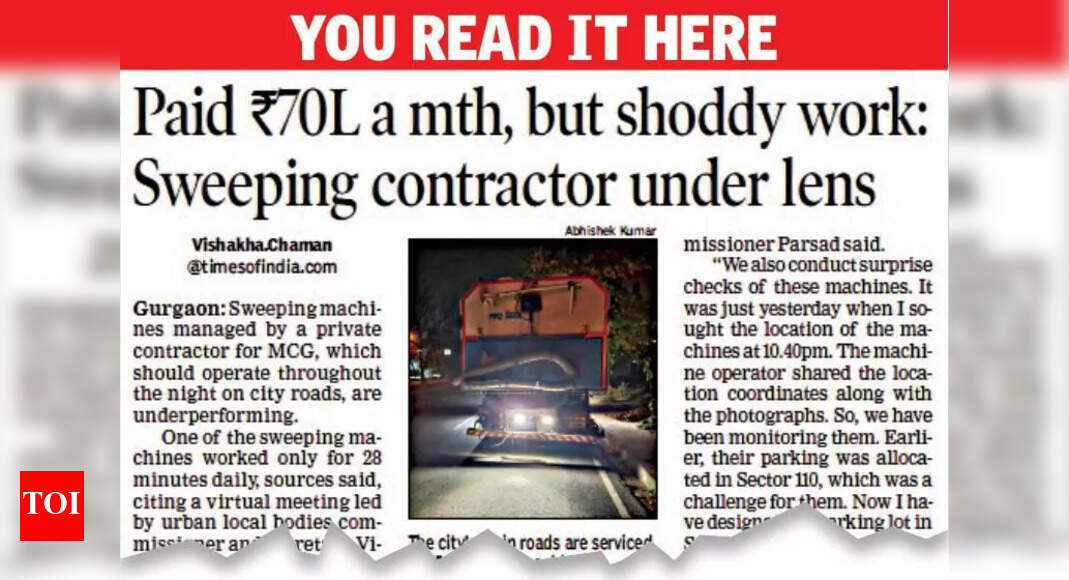 Gurgaon’s Model Road Faces Challenges Despite Streetscaping Efforts