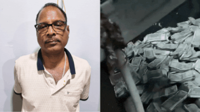 'Cash rains from Bhubaneswar flat': Chief engineer throws bundles of Rs 500 notes from flat during raid