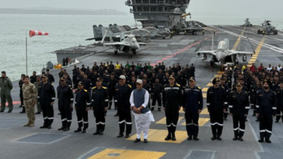 'Pakistan would have been divided into four parts if Navy … ': Rajnath Singh's warning to Pakistan from INS Vikrant