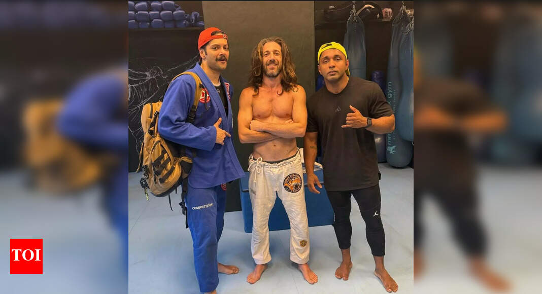 Ali Fazal trains in Jujutsu with Italian black belt holder, Umberto Barbagallo