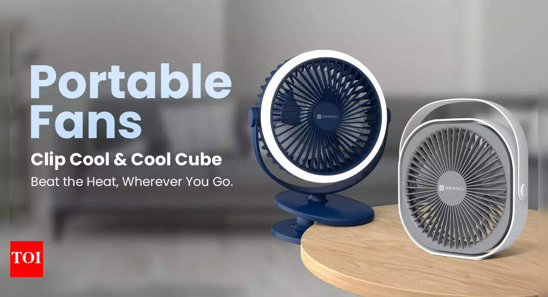 Portronics Unveils ClipCool, CoolCube Portable Fans in India