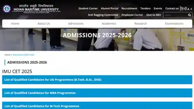IMU CET May 2025 results announced at imu.edu.in for UG, MBA, and M.Tech programmes: Direct links – Times of India