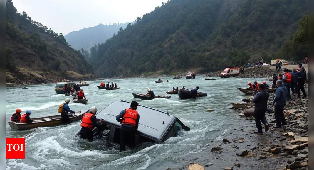Vehicle falls into Teesta in Sikkim; 1 dead, 8 missing
