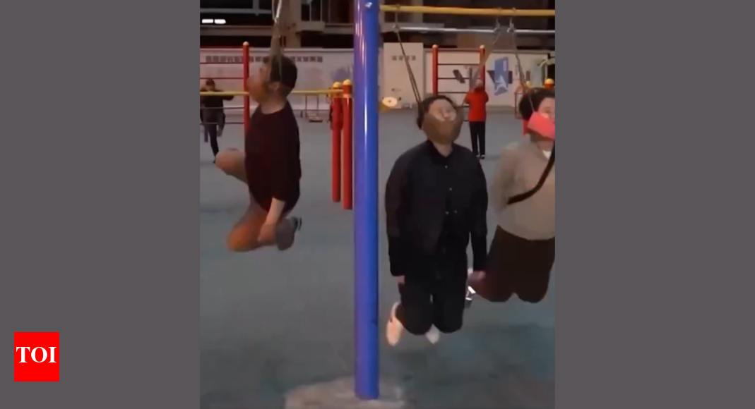 Hanging neck exercise: Bizarre workout trends among China's aging population – Times of India