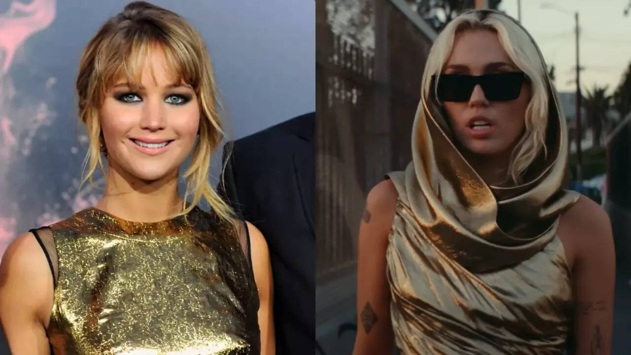 Miley Cyrus reveals if she took a dig at Jennifer Lawrence's rumoured  affair with Liam Hemsworth in 'Flowers' music video | - Times of India