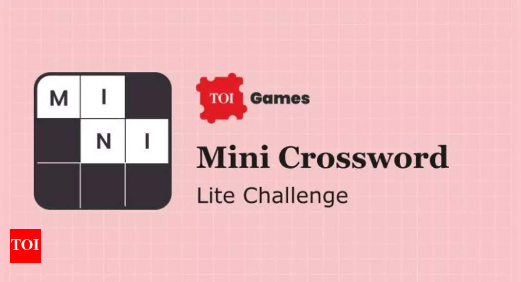 Today’s TOI Mini Crossword clues for 31 May 2025