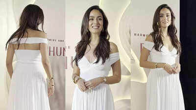 Mira Rajput channels CEO princess vibes in an off-shoulder gown at her wellness brand launch