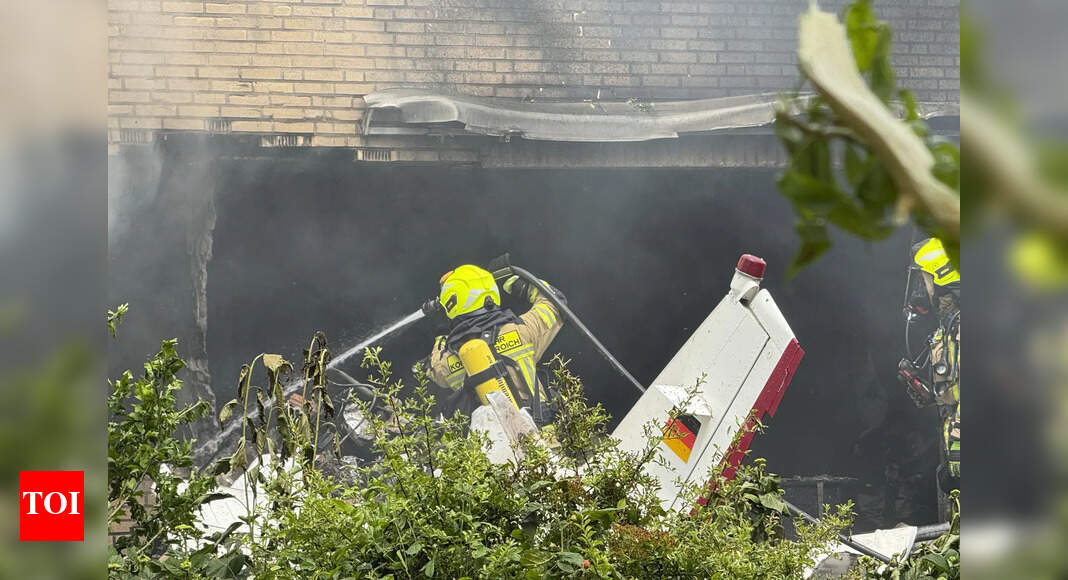 Small plane crashes into residential building in Western Germany, two dead