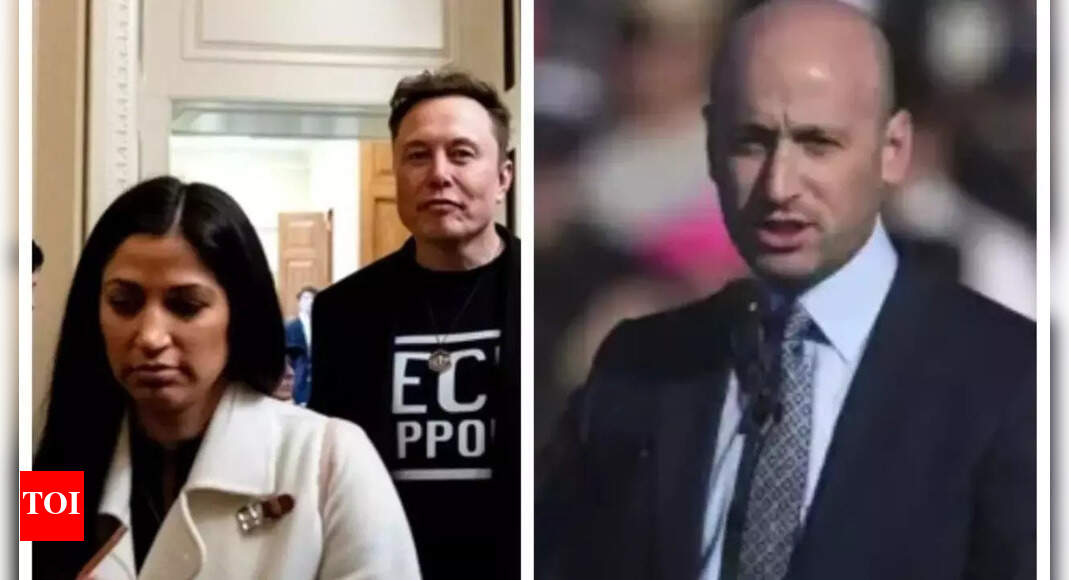'Empty chair' to troll Stephen Miller as his wife leaves White House to work for Elon Musk