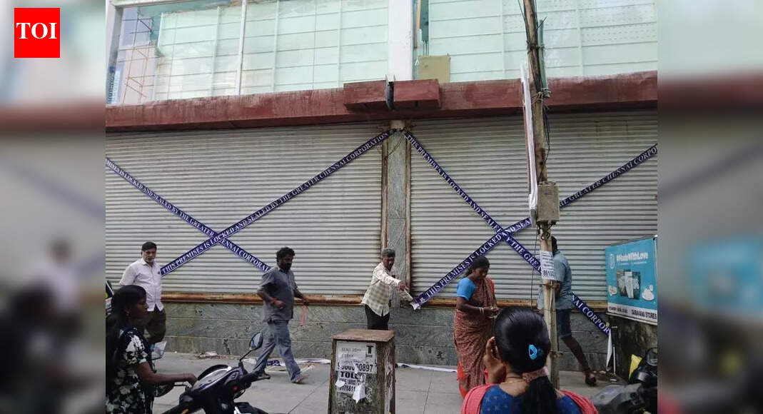 Commercial building sealed over structural violations in K K Nagar ...