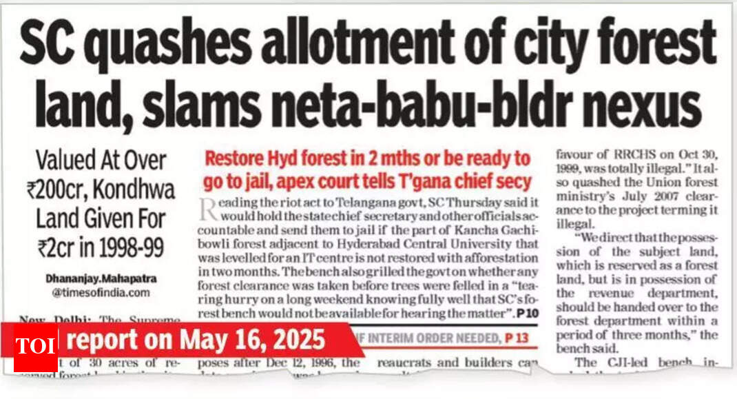 Pune Forest Land Transfer to be Completed in a Month, Says Collector