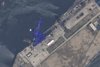 Mysterious white balloons seen near North Korea's 5,000 ton sunken warship, what are they?